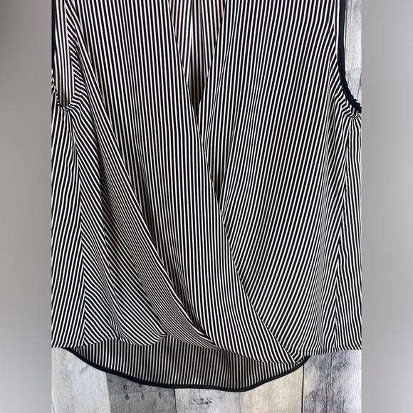 Rag and Bone Victor Silk Blouse in Black White Combo Size XS. - Picture 4 of 12